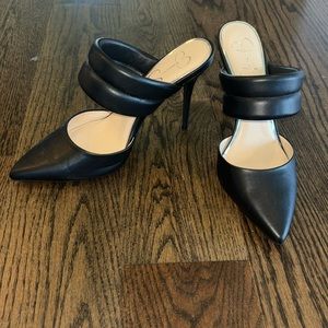 Brand New! Jessica Simpson heeled strappy mules, size 10